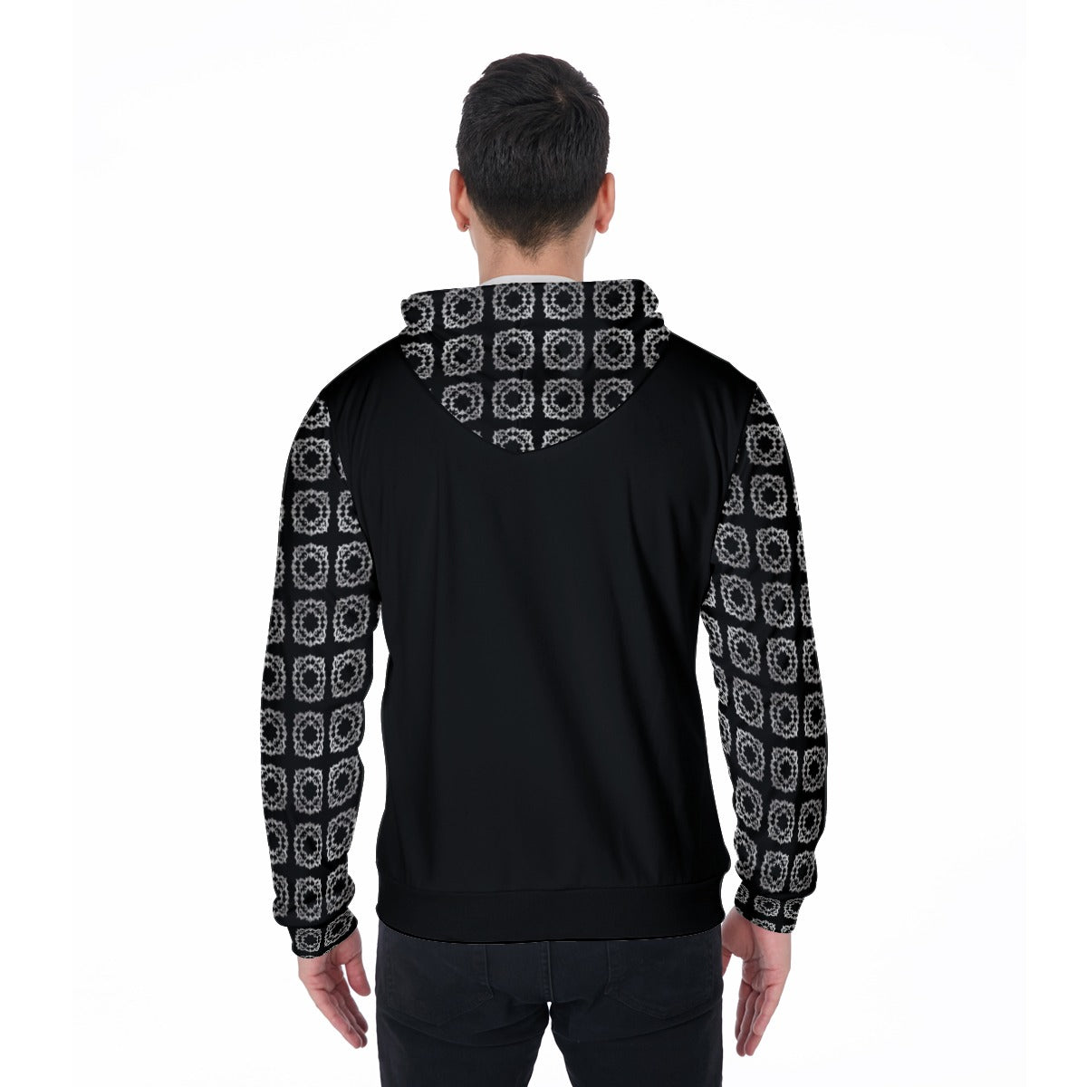 AC BAROQUE All-Over Print Men's Heavy Fleece Zip Up Hoodie