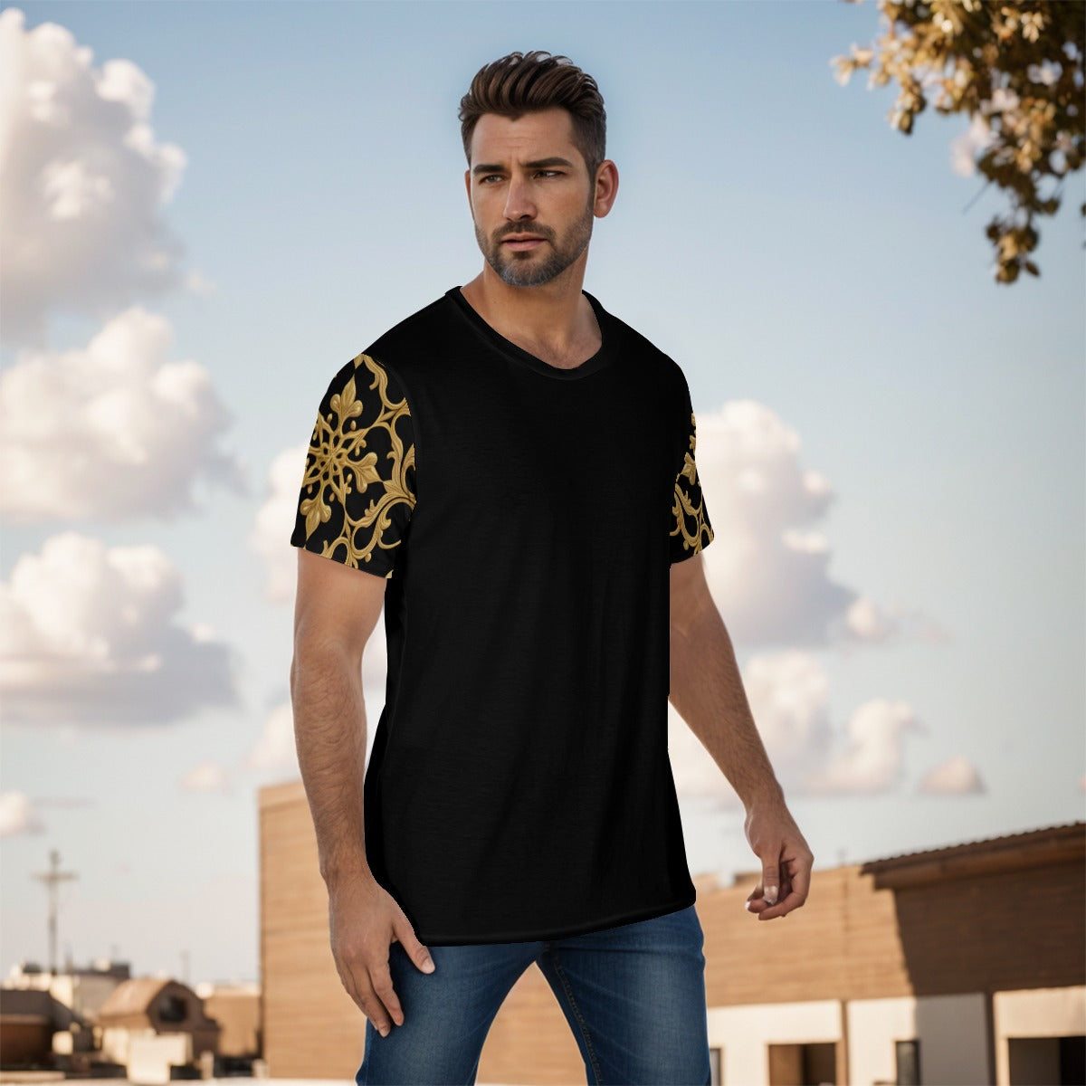 AC BAROQUE All-Over Print Men's O-Neck T-Shirt
