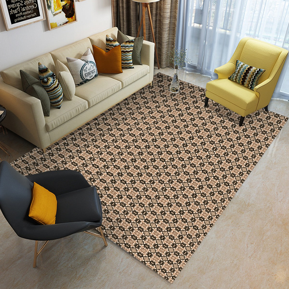 AC BAROQUE Foldable Rectangular Floor Mat