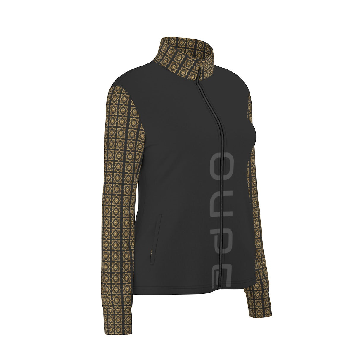 AC BAROQUE "OUPE" All-Over Print Women's Long Sleeve Thumbhole Jacket