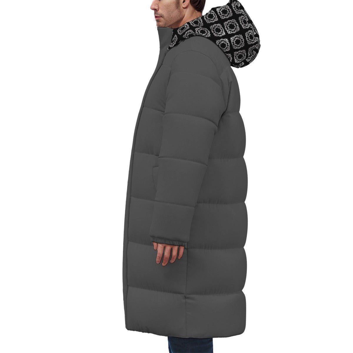 AC BAROQUE (Silver) Long Puffer Down Jacket