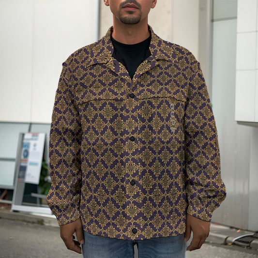 OUPE BAROQUE Men's Casual Lapel Jacket