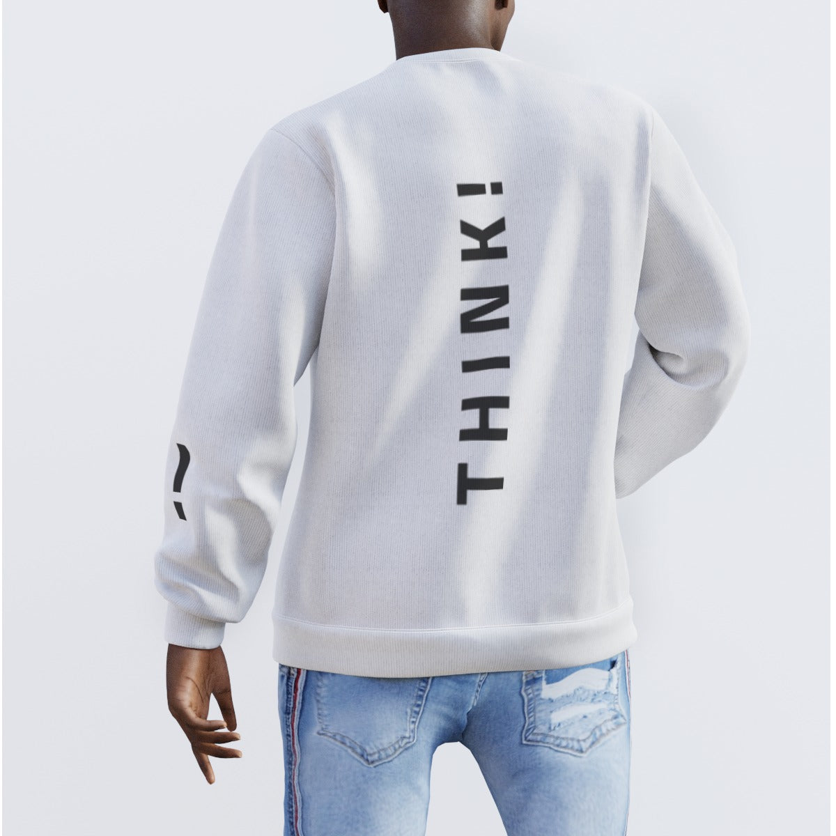 All-Over Print Men's Sweater AC THINK