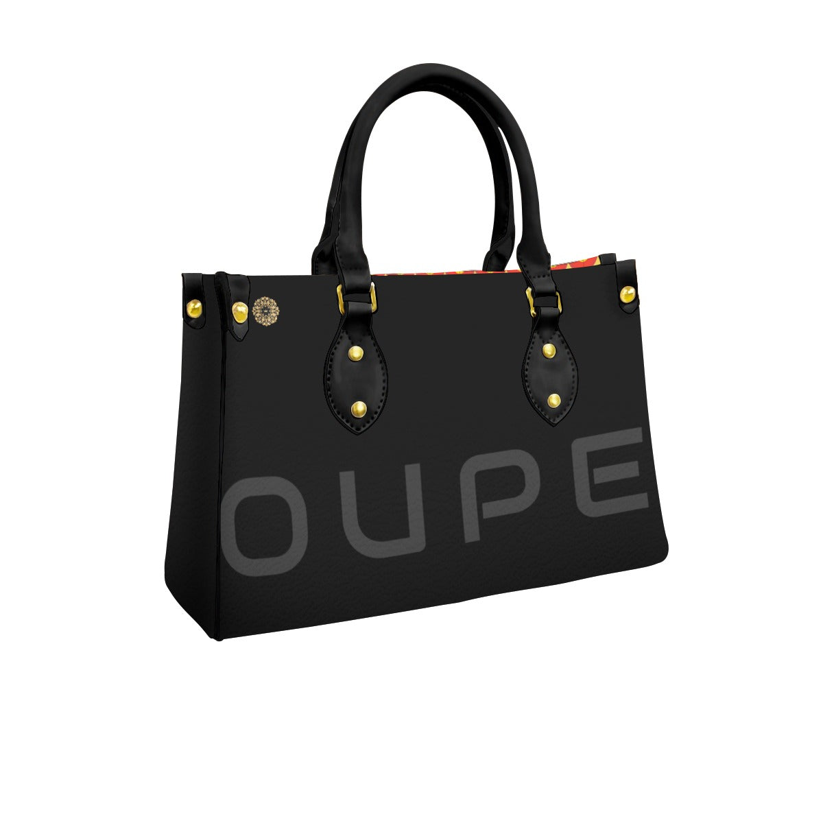 Women's "OUPE" Tote Bag With Black Handle RETRO