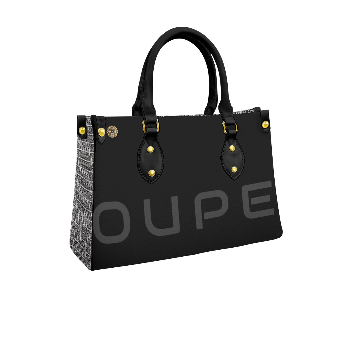 Women's "OUPE" (Classic)Tote Bag With Black Handle