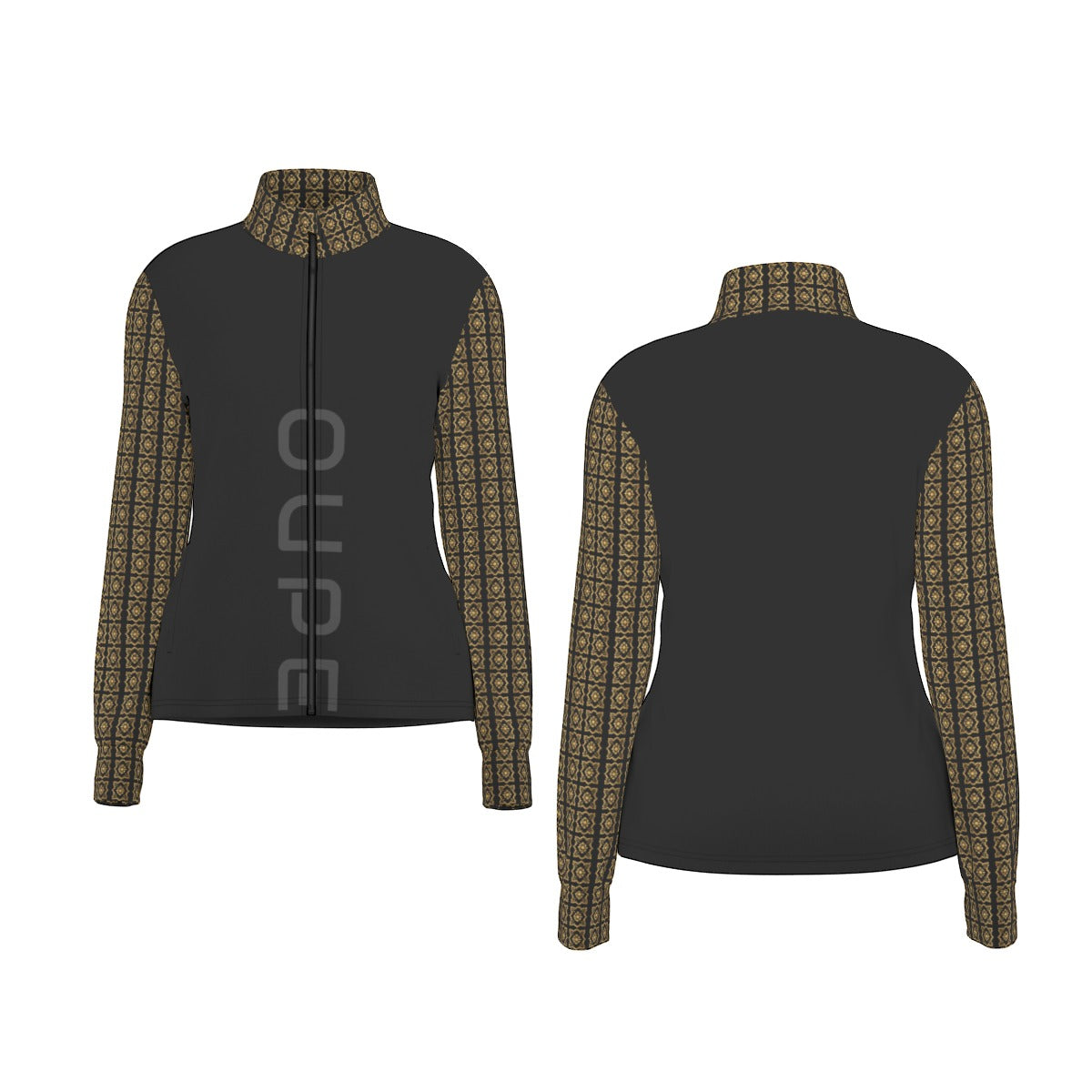 AC BAROQUE "OUPE" All-Over Print Women's Long Sleeve Thumbhole Jacket