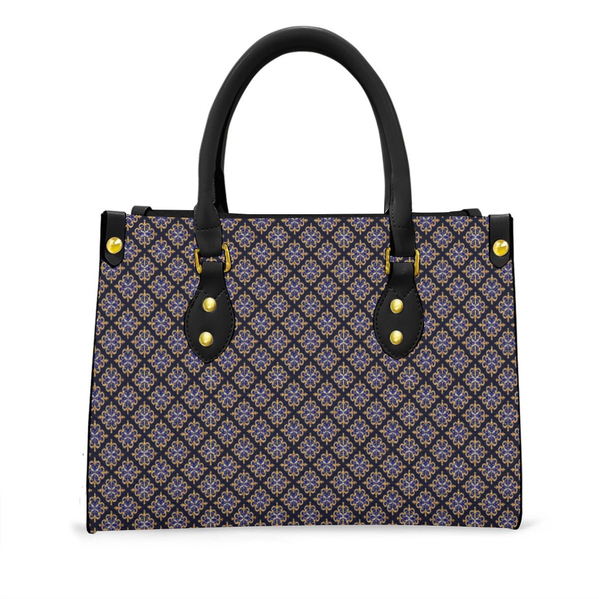 Women's "OUPE" (Lemon) Tote Bag With Black Handle