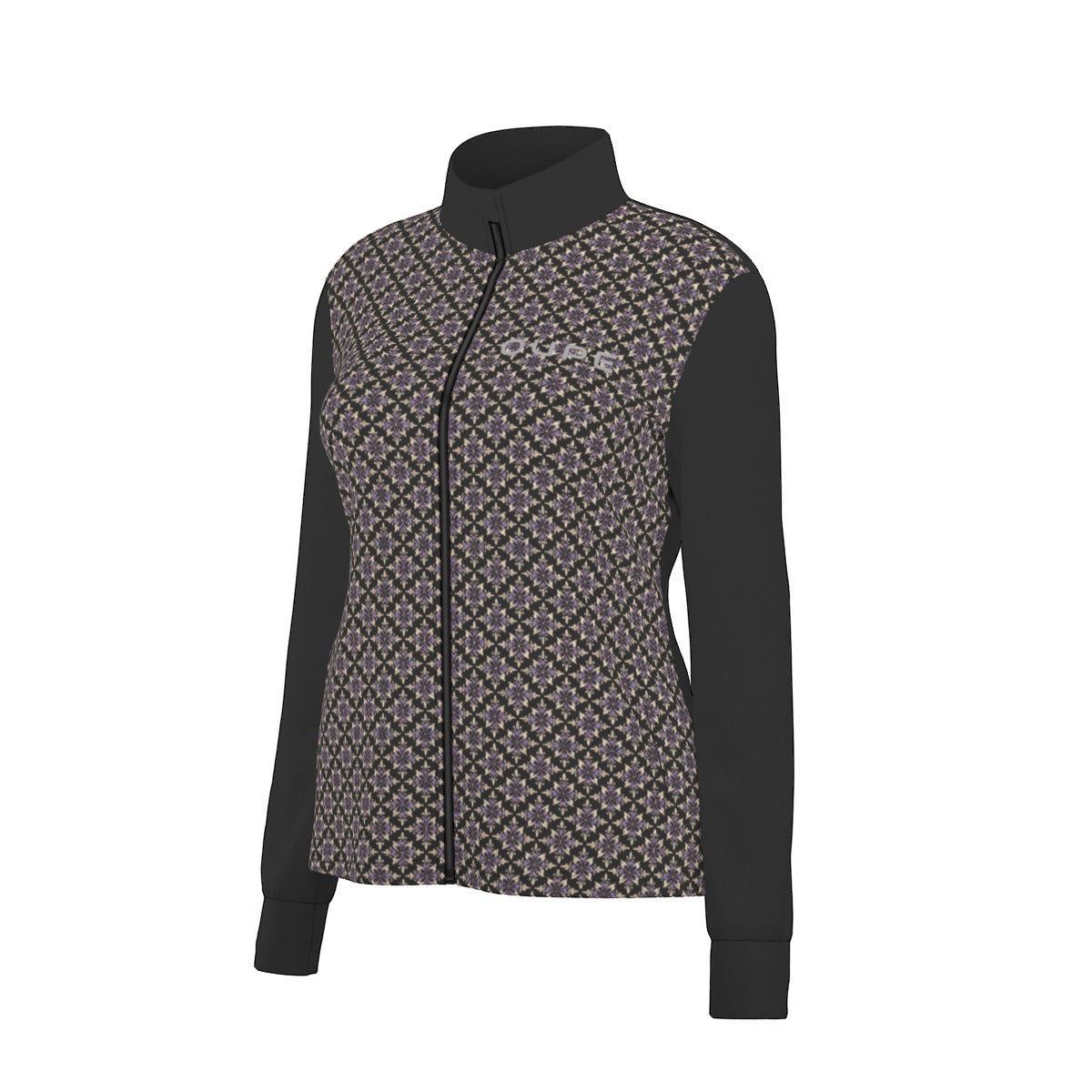 OUPE All-Over Print Women's Long Sleeve Thumbhole Jacket