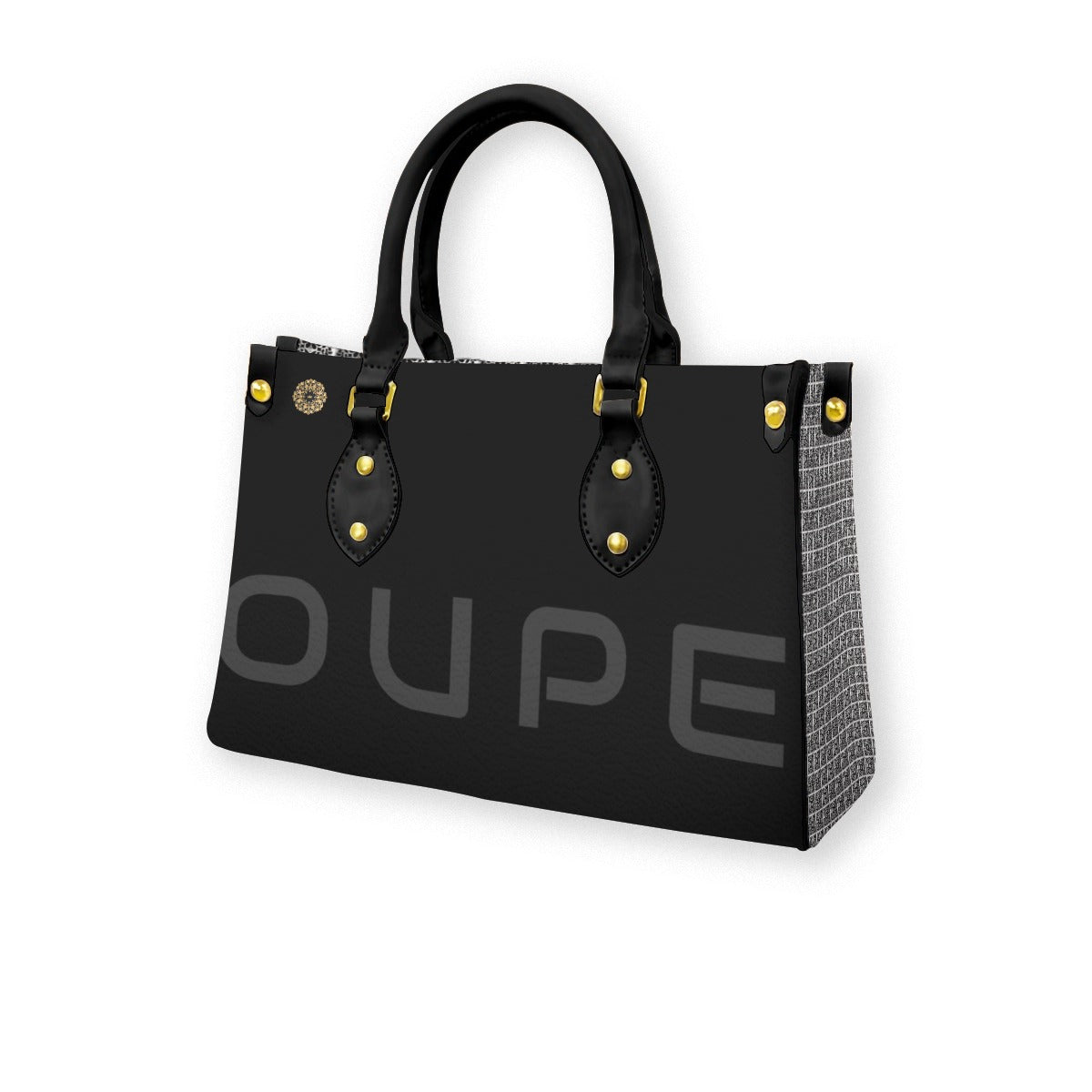 Women's "OUPE" (Classic)Tote Bag With Black Handle