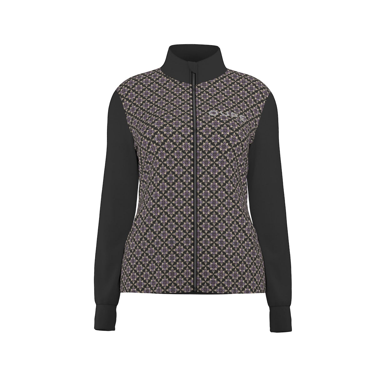 OUPE All-Over Print Women's Long Sleeve Thumbhole Jacket