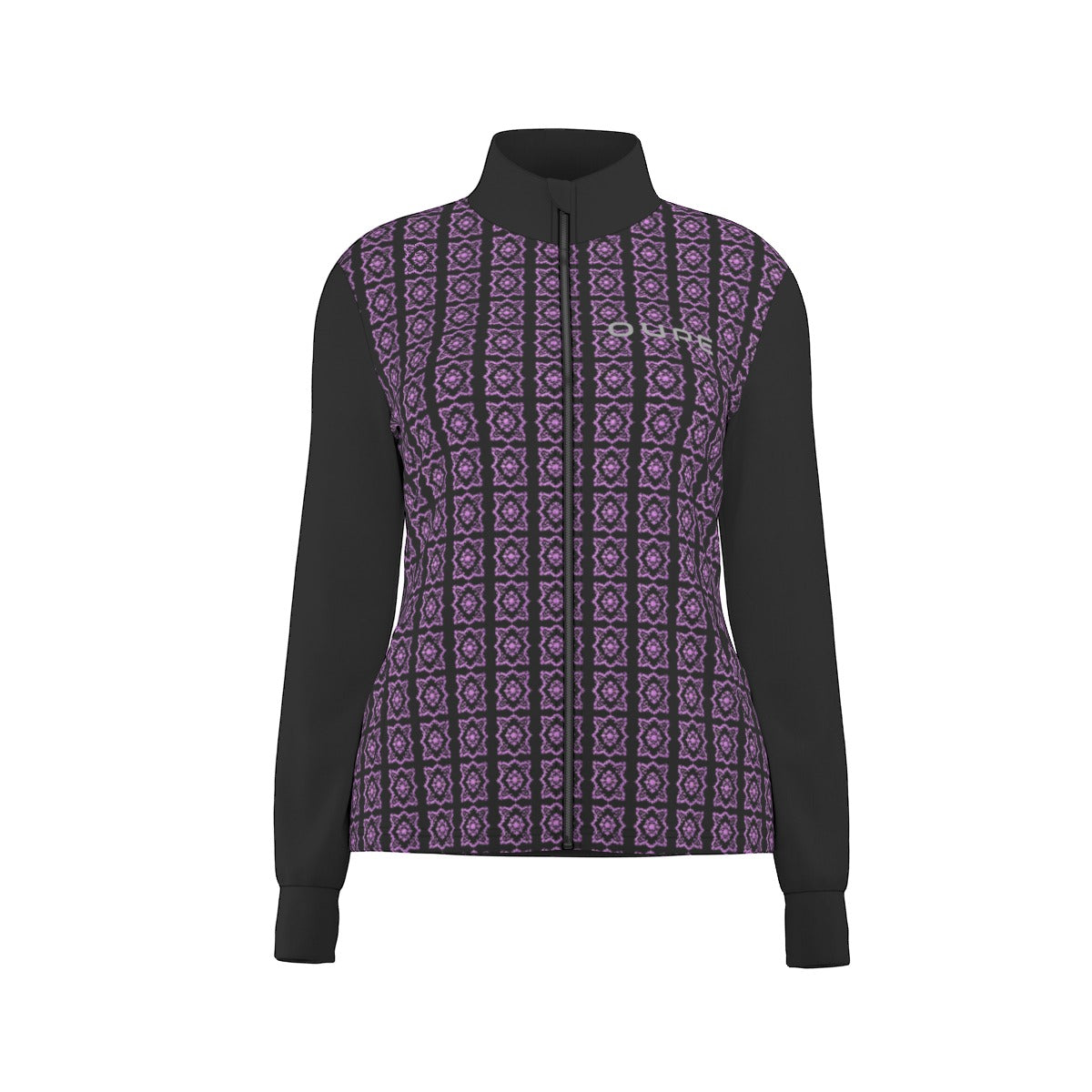 OUPE All-Over Print Women's Long Sleeve Thumbhole Jacket