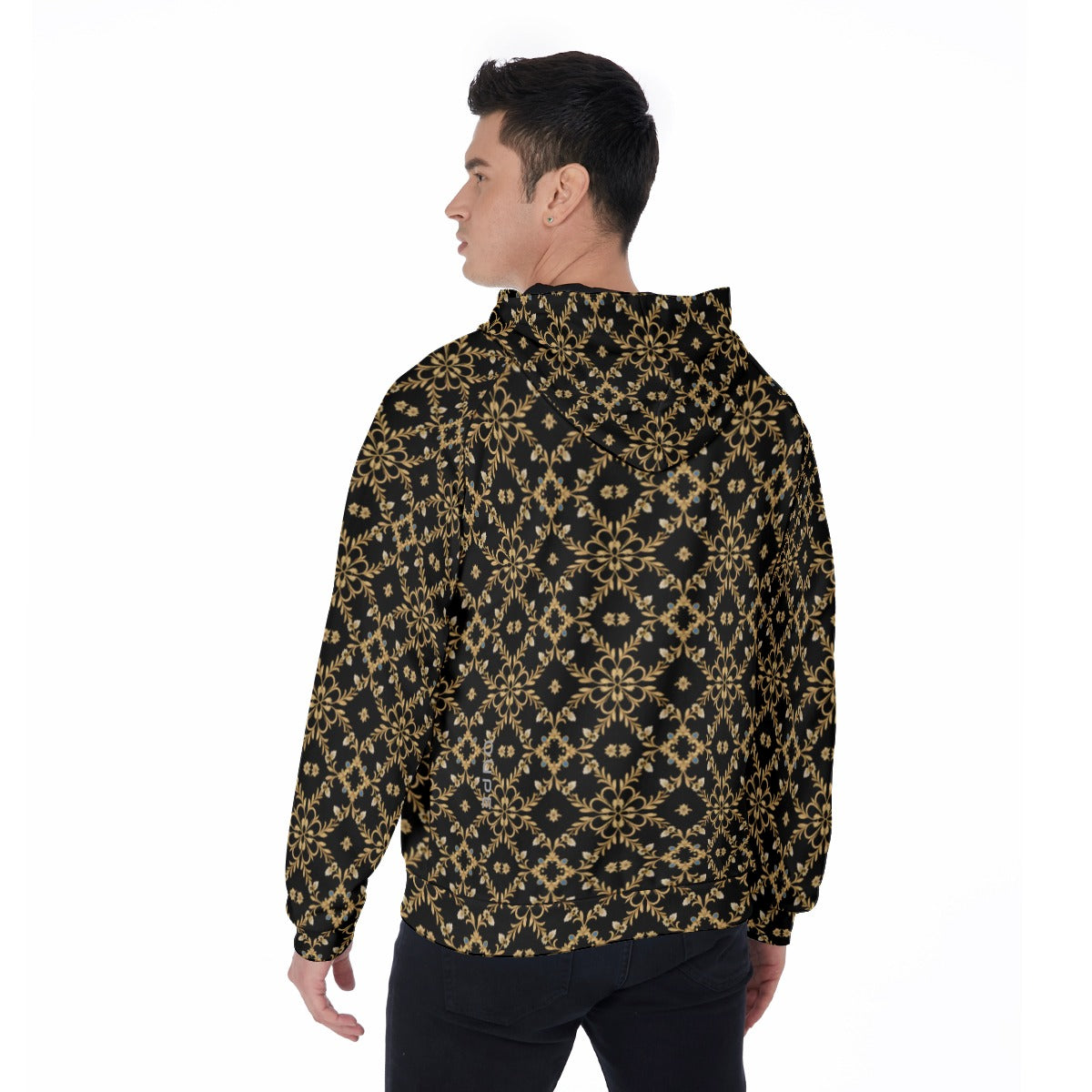 OUPE BAROQUE Men's RAGLAN ZIP HOODIE
