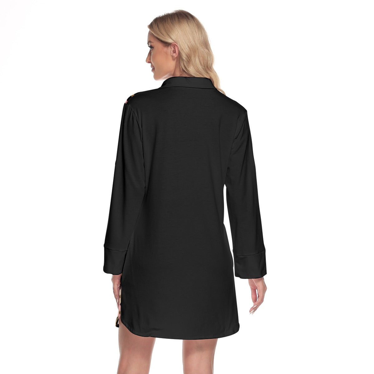 AC KAMI Women's Lapel Shirt Dress