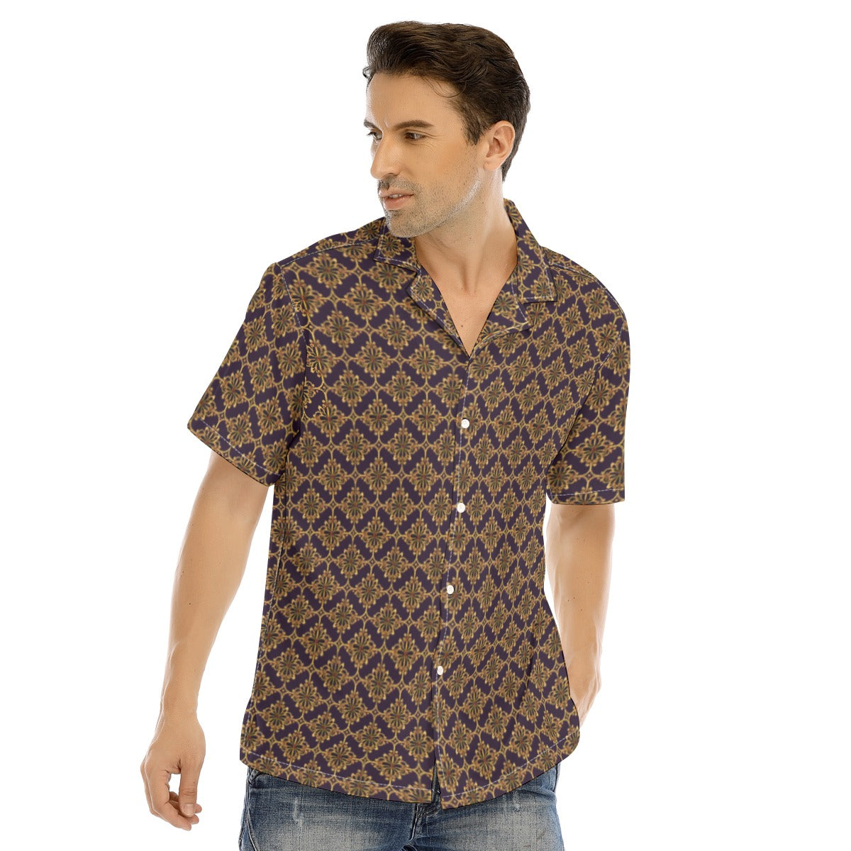 OUPE BAROQUE Men's SHORT SLEEVE SHIRT