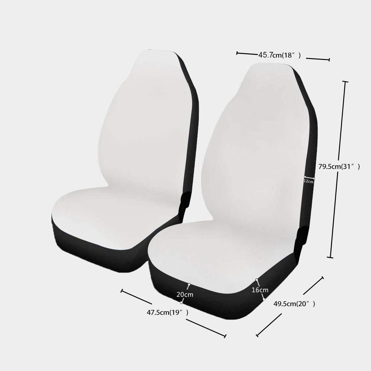 AC BAROQUE Universal Car Seat Cover With Thickened Back
