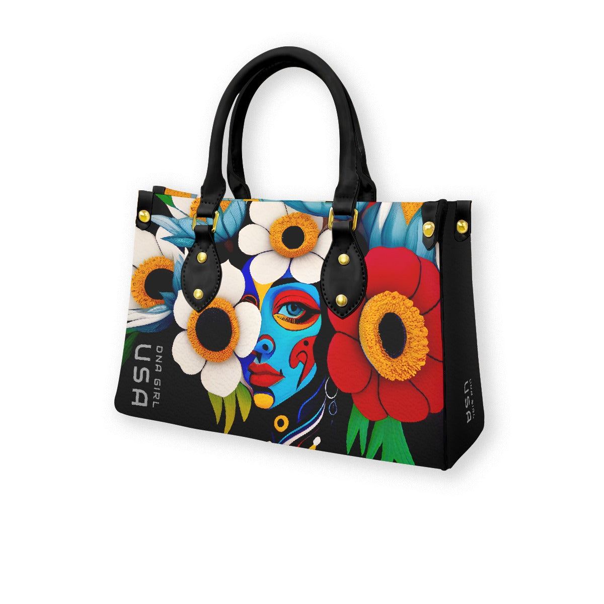 DNA GIRL USA Women's Tote Black Handle