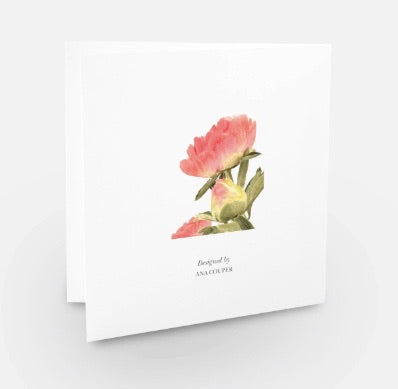 PEONY FLOWER ART SERIES (NO 13) X 10 CARDS MP