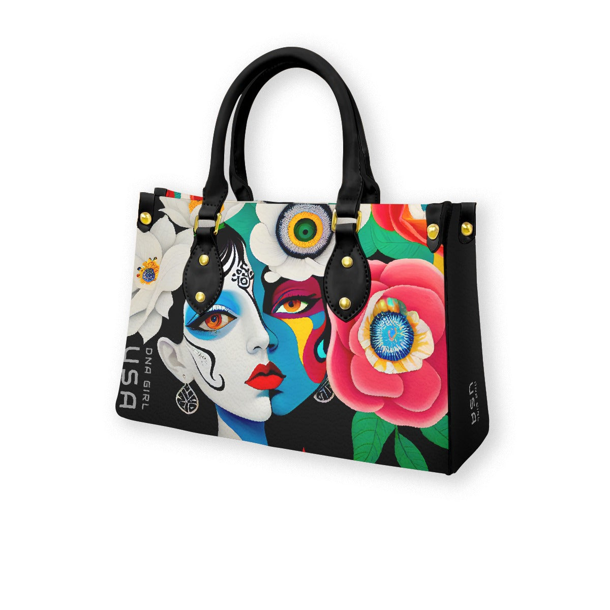 DNA GIRL USA Women's Tote Black Handle