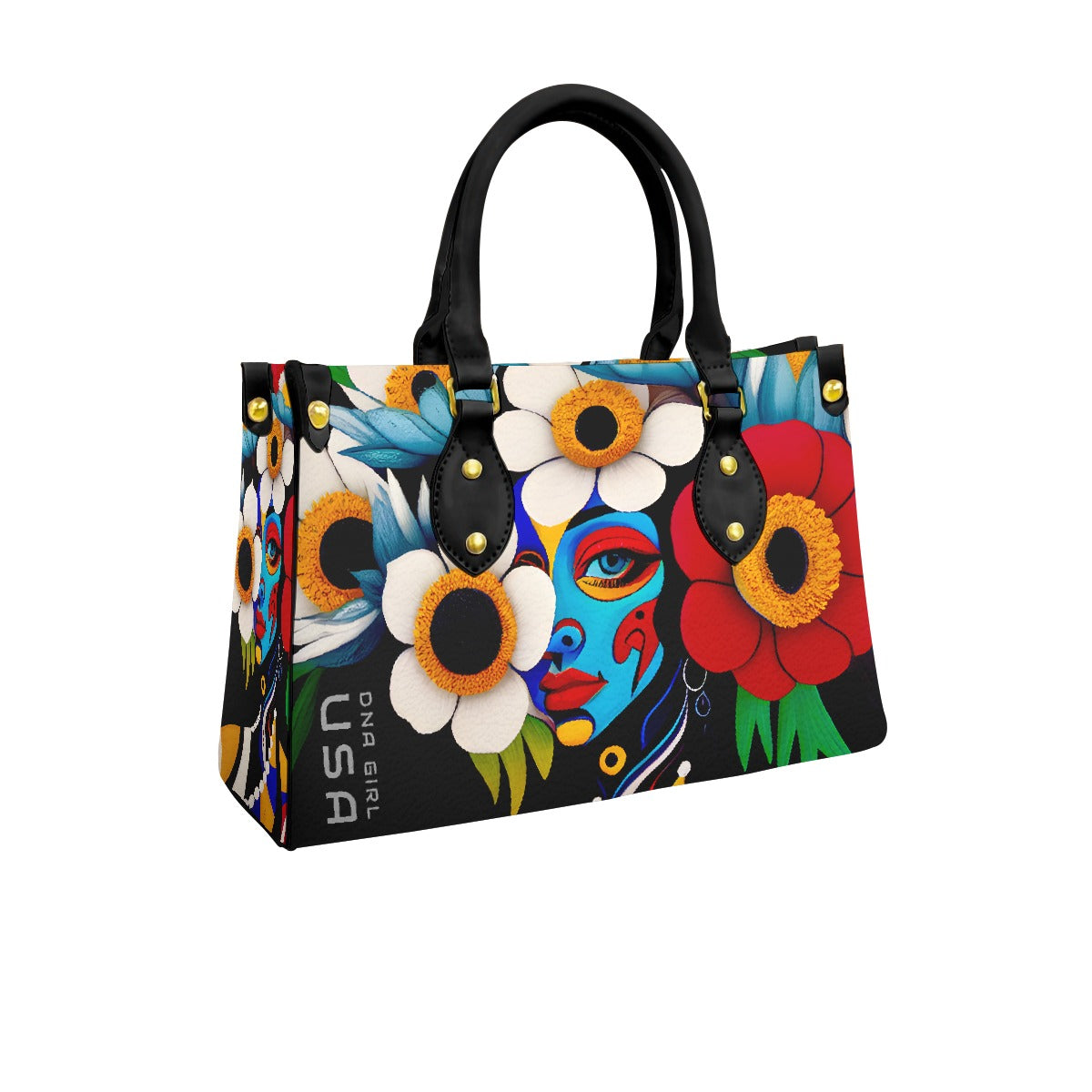 DNA GIRL USA Women's Tote Black Handle