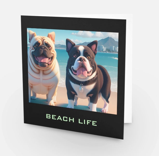 BEACH LIFE ART  (NO 91) X 10 CARDS MP