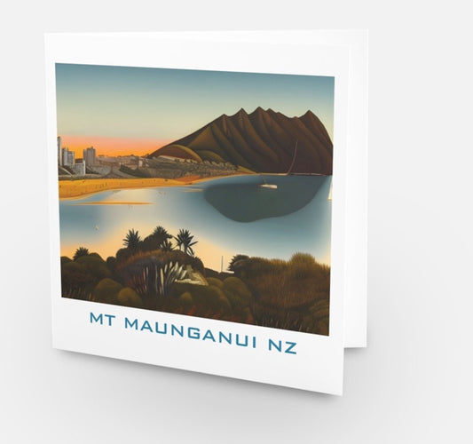 MT MAUNGANUI ART CARD (NO 74) X 10 CARDS