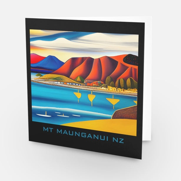 MT MAUNGANUI ART CARD (NO 75) X 10 CARDS