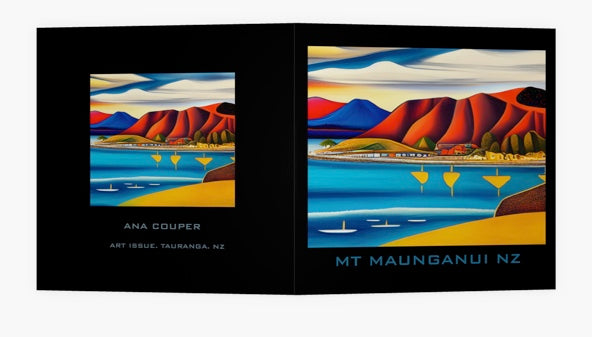 MT MAUNGANUI ART CARD (NO 75) X 10 CARDS