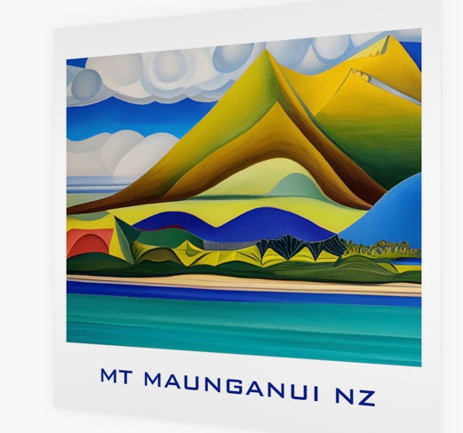 MT MAUNGANUI ART CARD (NO 76) X 10 CARDS
