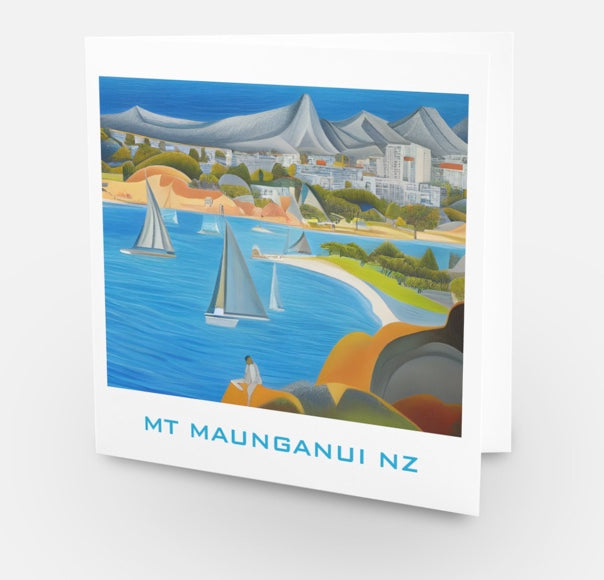 MT MAUNGANUI ART CARD (NO 82) X 10 CARDS