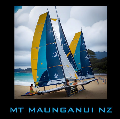 MT MAUNGANUI BEACH ART SERIES (NO 100) X 10 CARDS