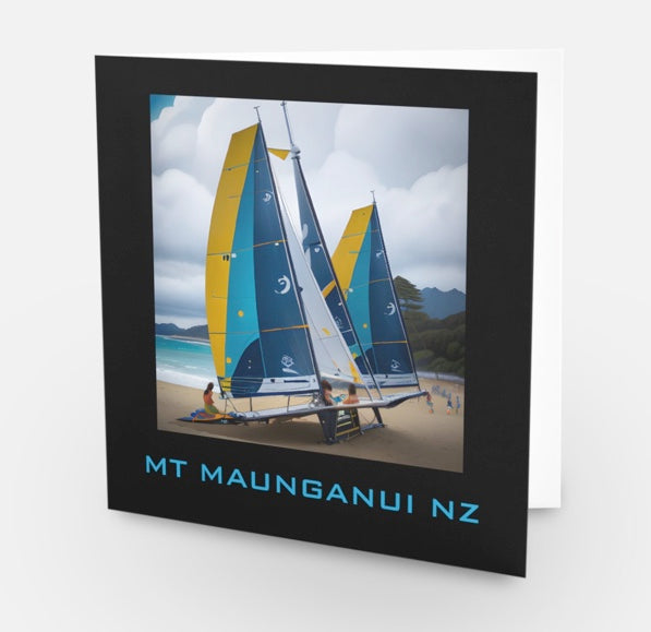 MT MAUNGANUI BEACH ART SERIES (NO 100) X 10 CARDS