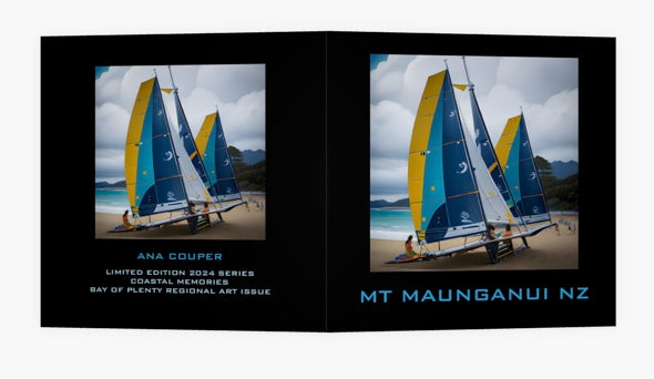 MT MAUNGANUI BEACH ART SERIES (NO 100) X 10 CARDS