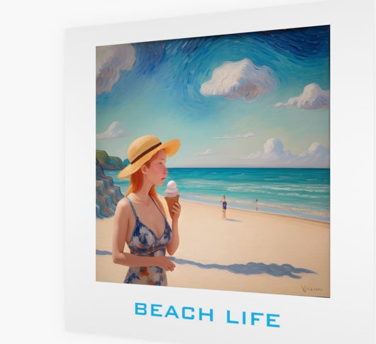 BEACH LIFE ART CARD SERIES (NO 105) X 10 CARDS