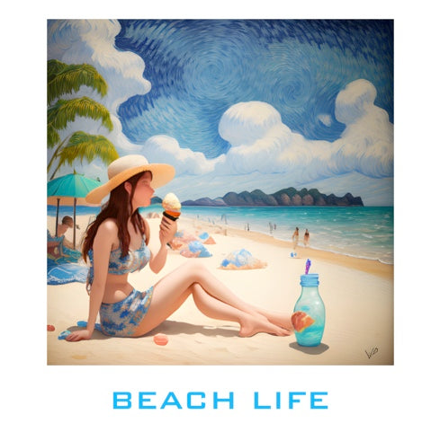 BEACH LIFE ART CARD SERIES (NO 106) X 10 CARDS