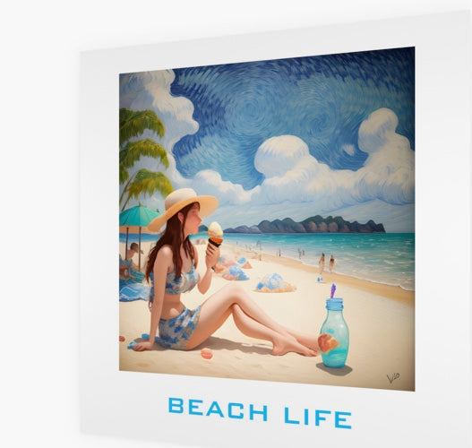 BEACH LIFE ART CARD SERIES (NO 106) X 10 CARDS