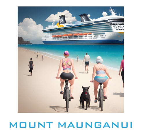 MT MAUNGANUI ART CARD (NO 93) X 10 CARDS