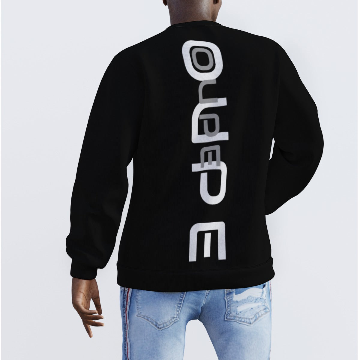 OUPE OUPE Print Men's Sweater BLACK