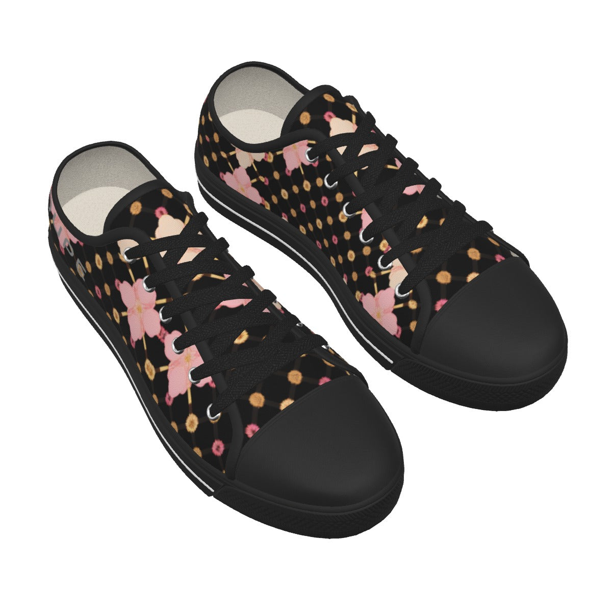 AC KAMI OUPE All-Over Print Women's Low-cut Canvas Shoes