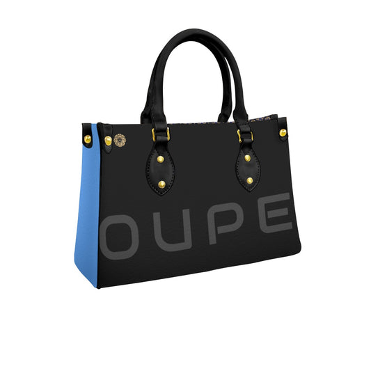 Women's (Sky) Tote Bag With Black Handle ANA COUPER
