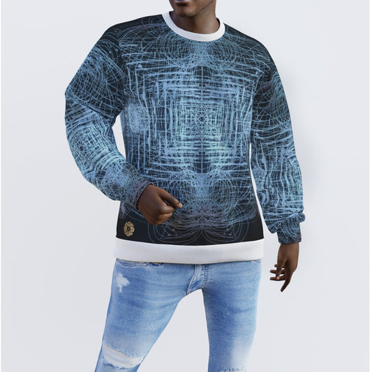 All-Over Print Men's Sweater AC Quantum Portal