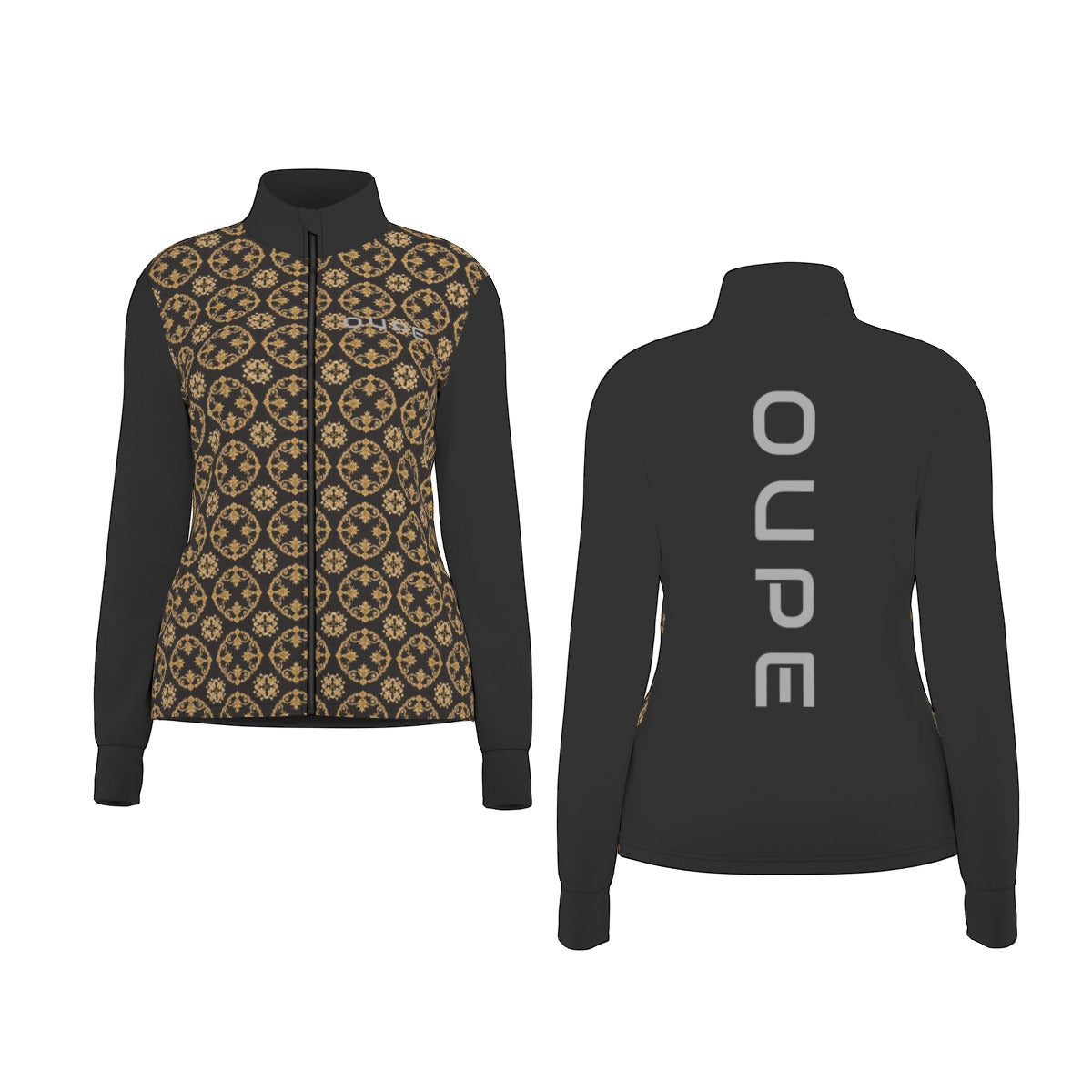 OUPE All-Over Print Women's Long Sleeve Thumbhole Jacket