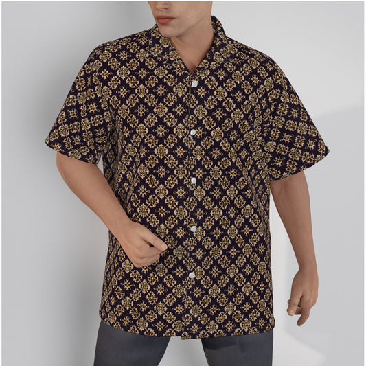 All-Over Print Men's Shirt With Button Closure AC Baroque