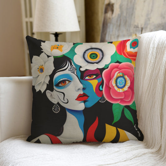 DNA GIRL All-Over Print couch pillow with pillow Inserts (DIRECT)