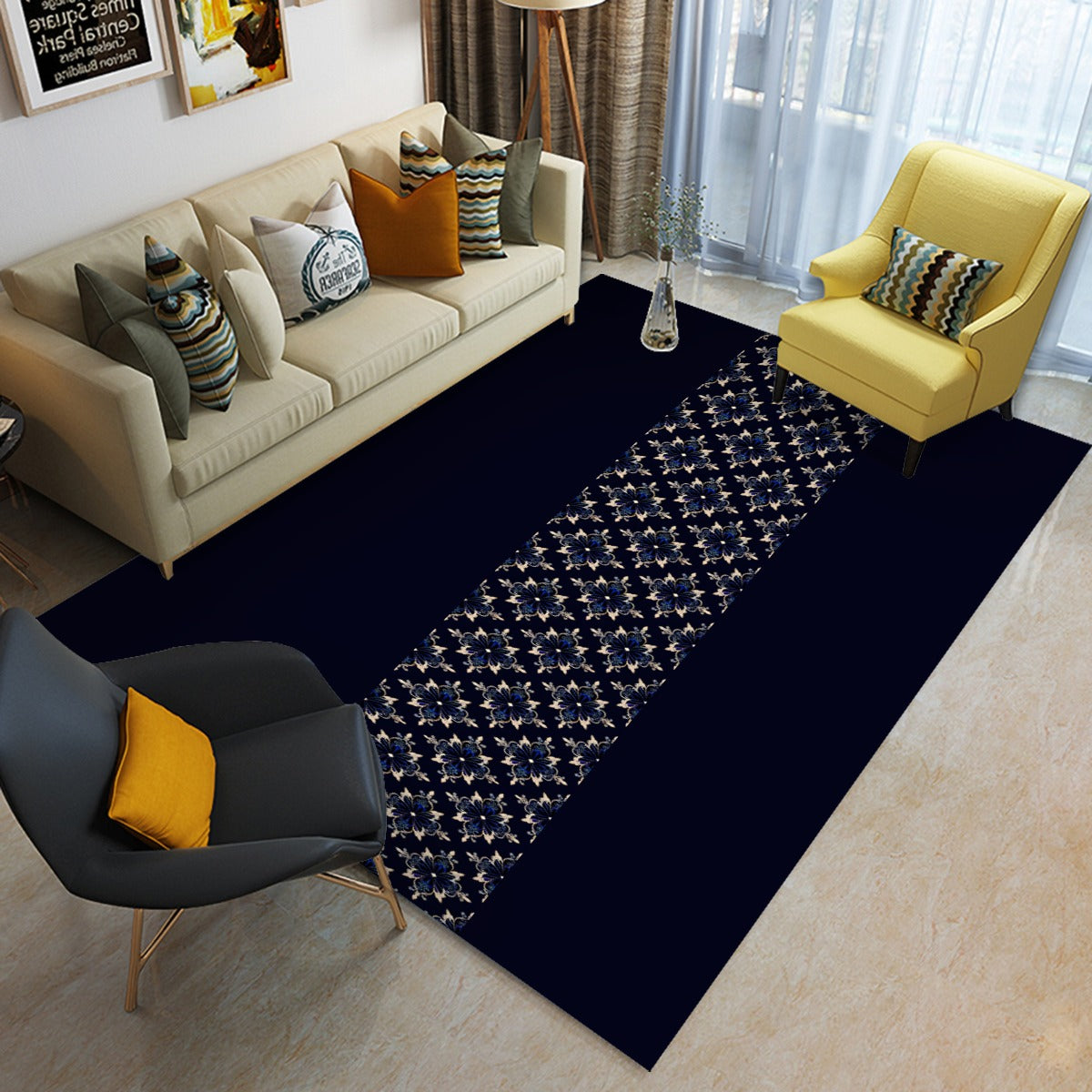 AC BAROQUE (Royal)  Floor Mat