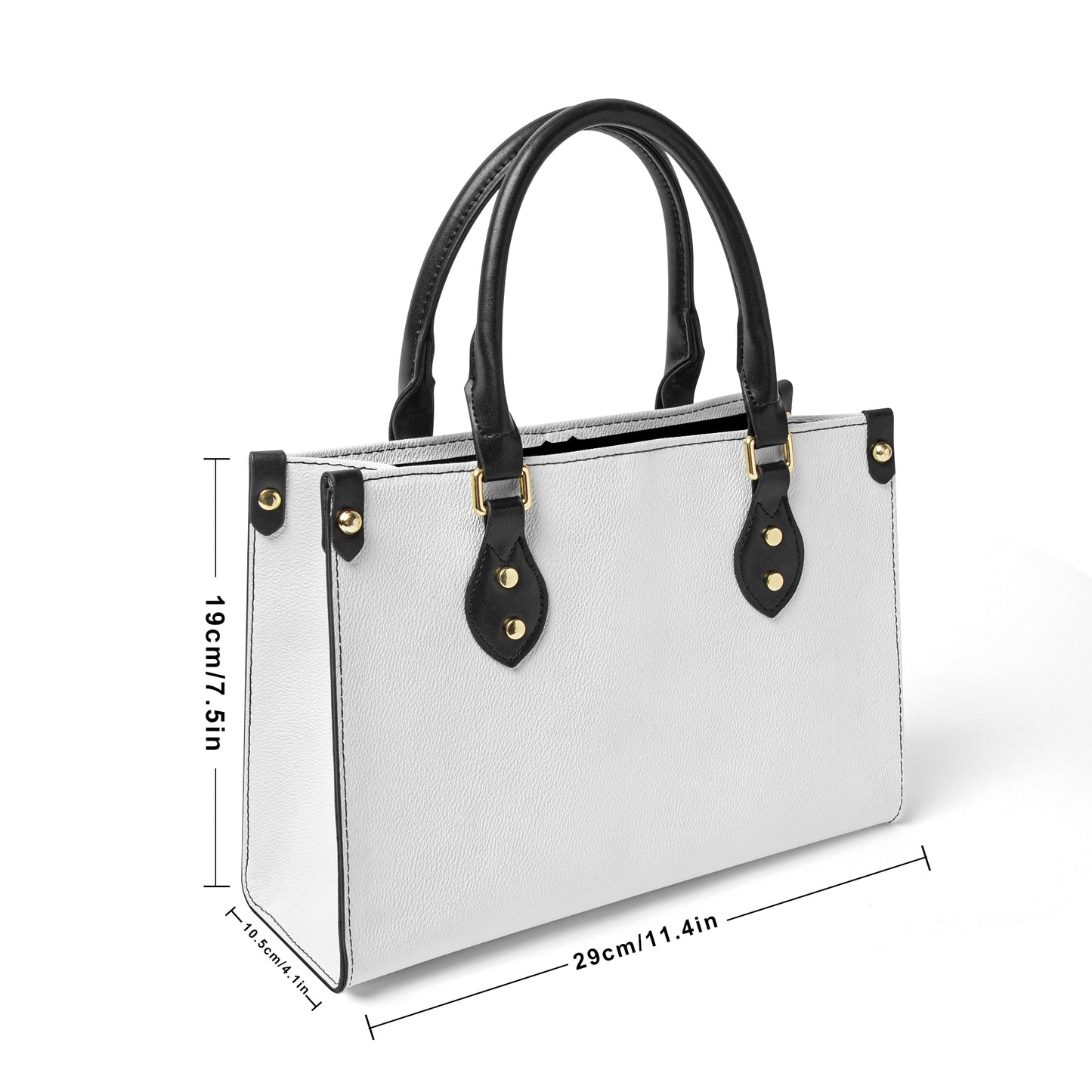 Women's "OUPE"  (Lemon) Tote Bag With Black Handle